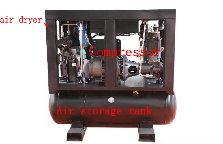 Máy nén khí trục vít 3in1 10HP 10bar AIRKING tốc độ thay đổi 