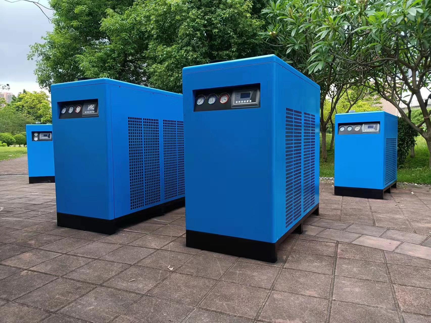 Máy nén trục vít không dầu gói 45kw Máy ​​sấy tích hợp