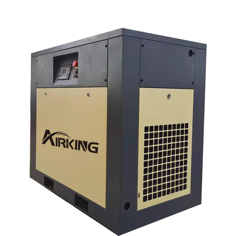 AIRKING 22KW 30HP AK-30 7bar tốc độ cố định IP23 máy nén di động máy nén khí trục vít quay cho máy đóng gói giấy