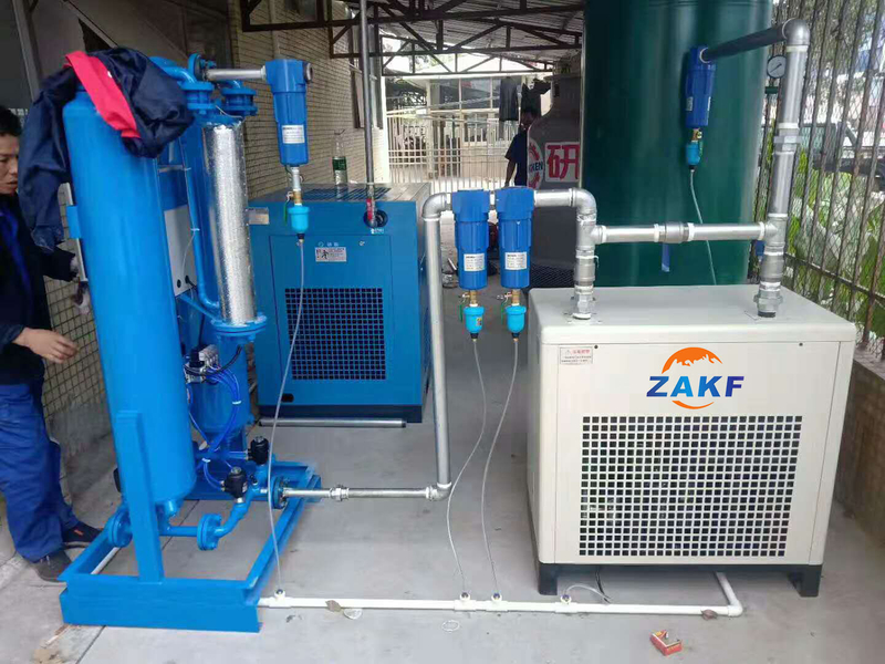 Bộ trao đổi nhiệt 90kw Máy ​​nén trục vít tích hợp Máy sấy tích hợp