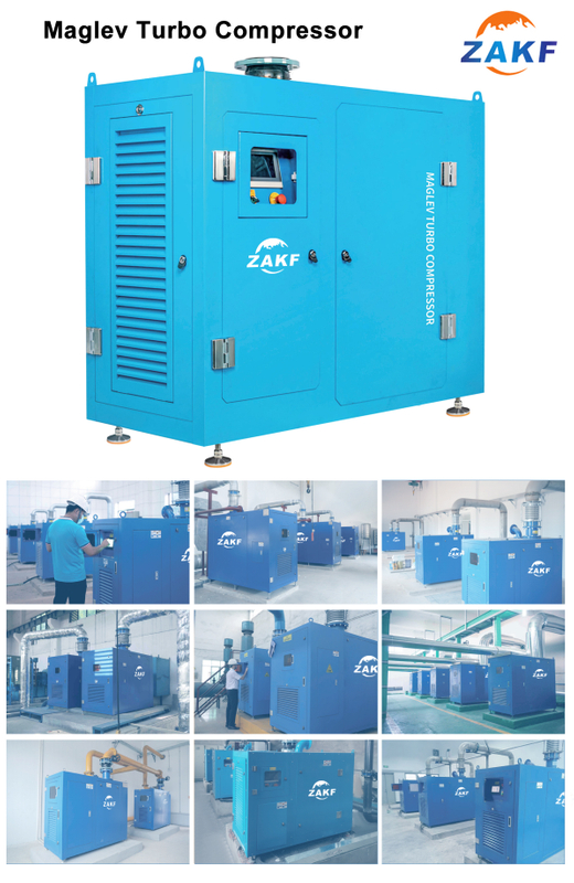 Máy thổi từ trường ZAKF 670HP 502KW 130m3/phút Máy thổi tiết kiệm năng lượng Máy nén ly tâm Maglev Turbo hiệu suất cao